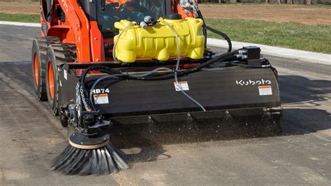 kubota skid steer sweeper attachment|kubota rotary sweeper attachment.